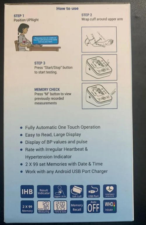 Blood Pressure Monitor (DG 5111)