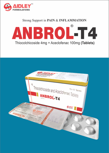 Tablet Thiocolchicoside 4mg + Aceclofenac 100mg