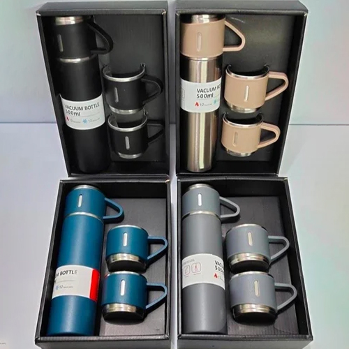 Stainless Steel Vacuum Flask Set