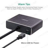 Ugreen Hdmi To Hdmi Converter With Spdif with 3.5mm Audio
