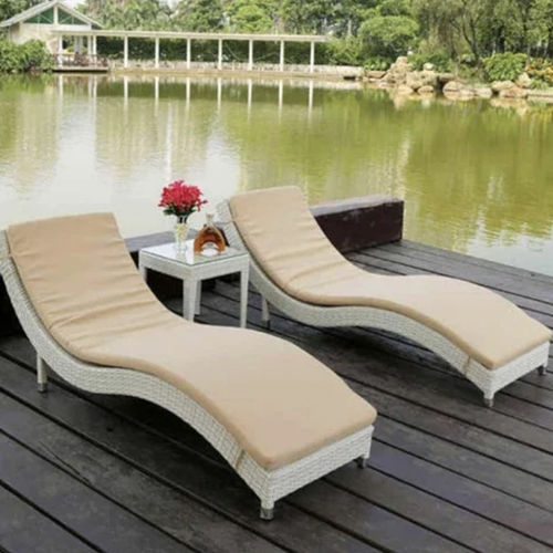 White Sun Lounger Chair Application: Sand Beach