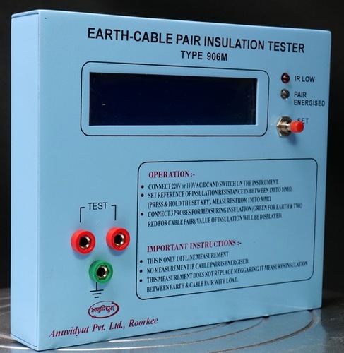 Earth Cable Pair Insulation Tester
