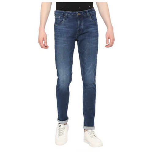 Mens Denimex Skinny Fit Solid Jeans