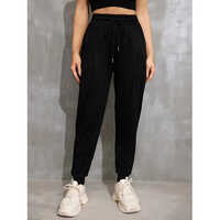 Different Available Ladies Black Cotton Trouser