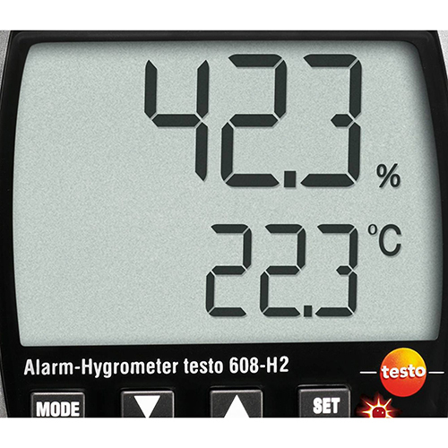 Testo 608-H2 Digital Hygrometer With Alarm