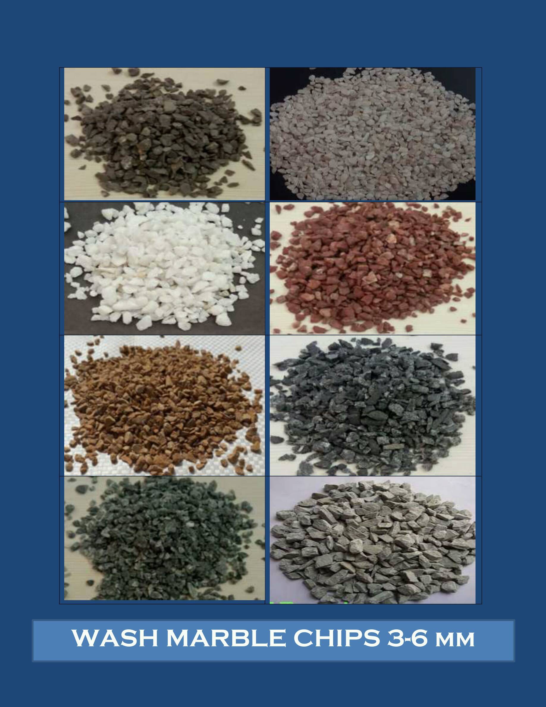 antique recycled crushed washed marble stone 3-6 mm different color marble tiles for terrazzo flooring our best sale product
