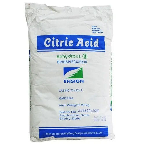 Anhydrous Citric Acid - Application: Industrial