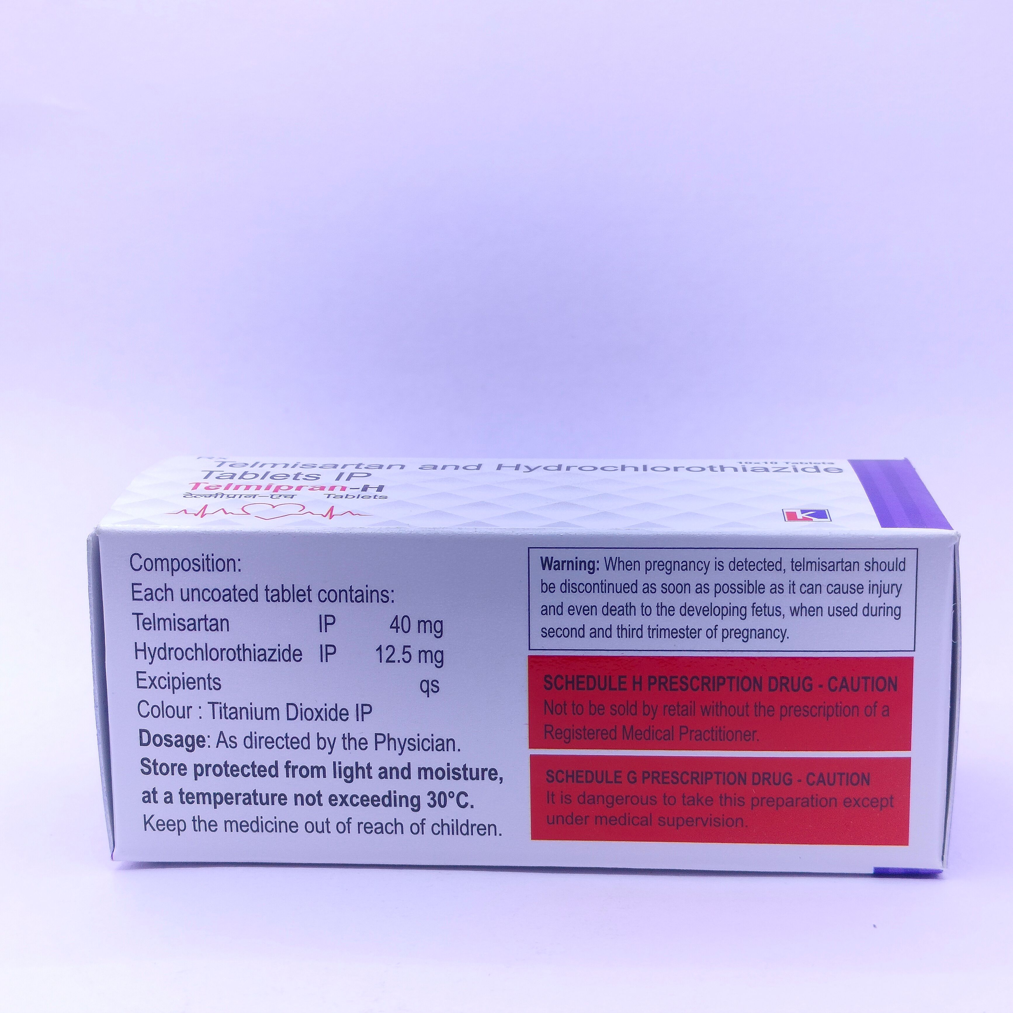 Telmisartan and Hydrochlorothiazide Tablet