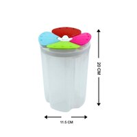 4 SECTION STORAGE CONTAINERS AIRTIGHT TRANSPARENT FOOD PLASTIC STORAGE CONTAINER (2822)