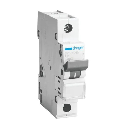 Hager 63A Single Pole Mcb - Color: White