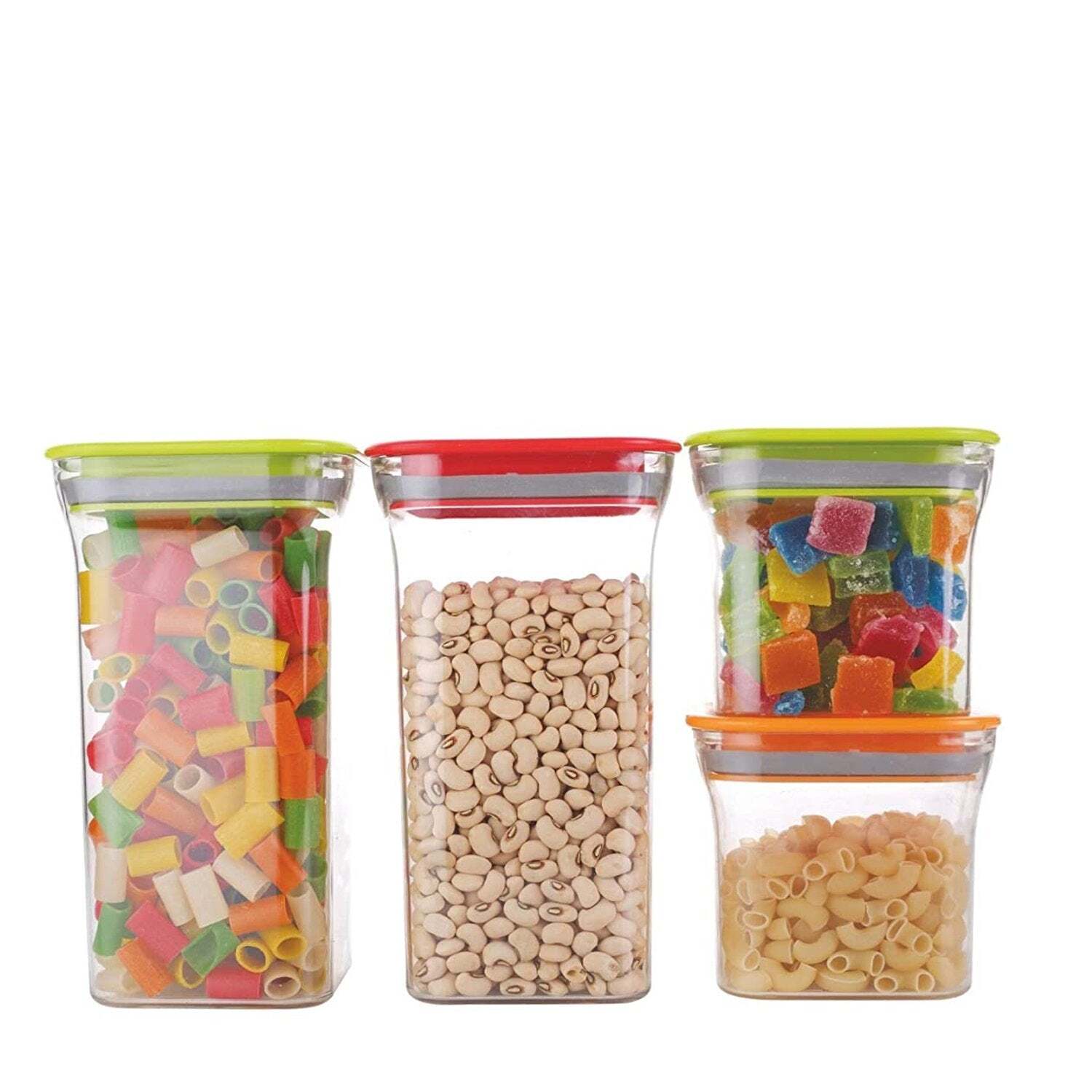PLASTIC STORAGE CONTAINER SET WITH OPENING MOUTH (2568)