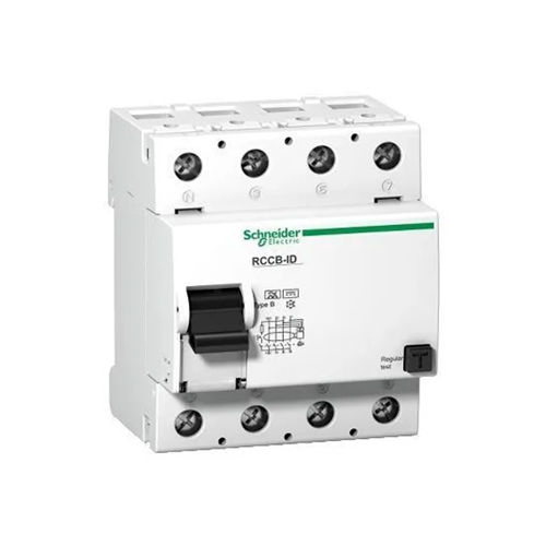 White Schneider Residual Current Devices