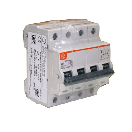 L And T Exora BB40630C 63A 4M FP C Curve MCB