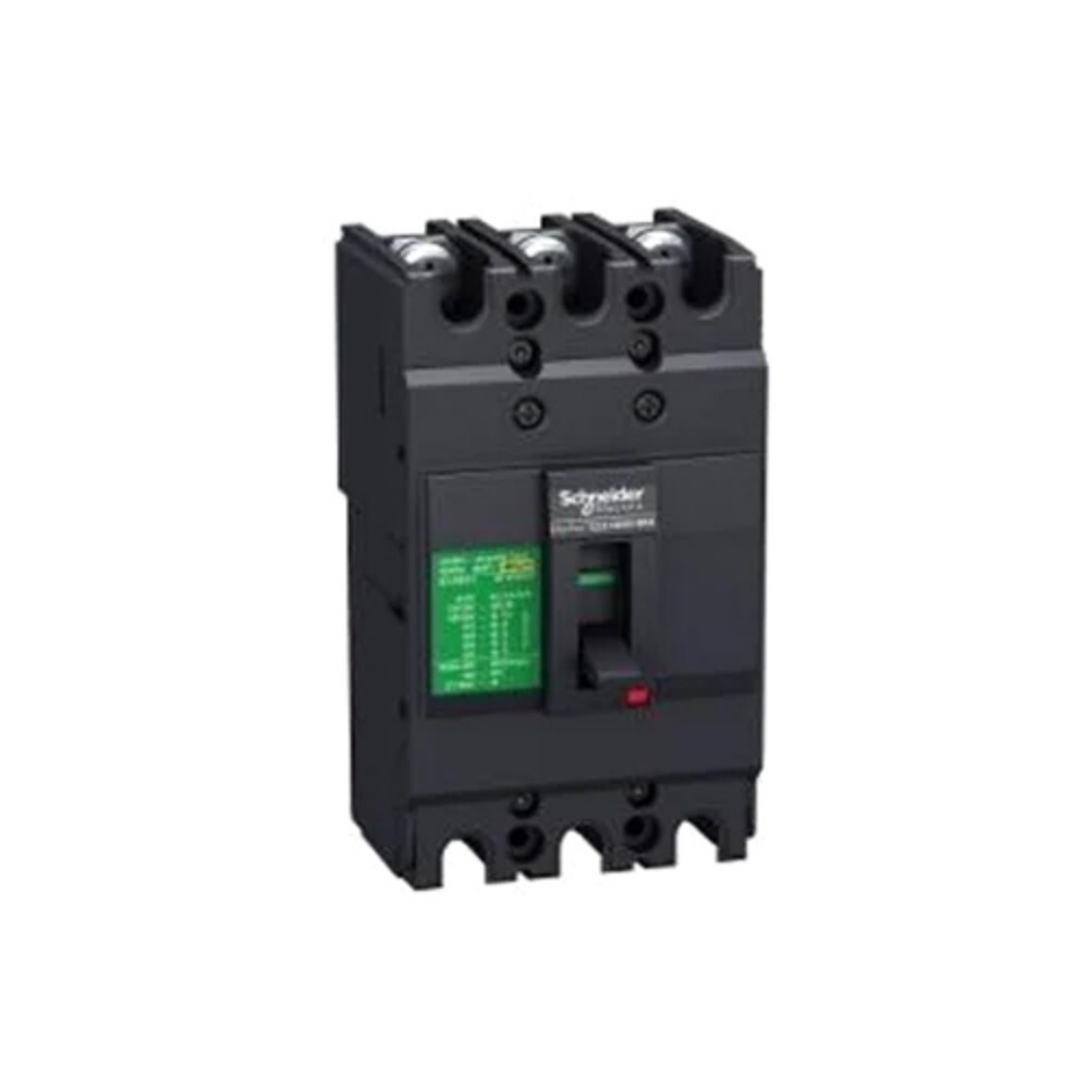 Schneider Easypact EZC MCB - 100A, 3-Pole, 10kA Breaking Capacity | Reliable Protection for Low Voltage Applications, Single Phase, Compact Design