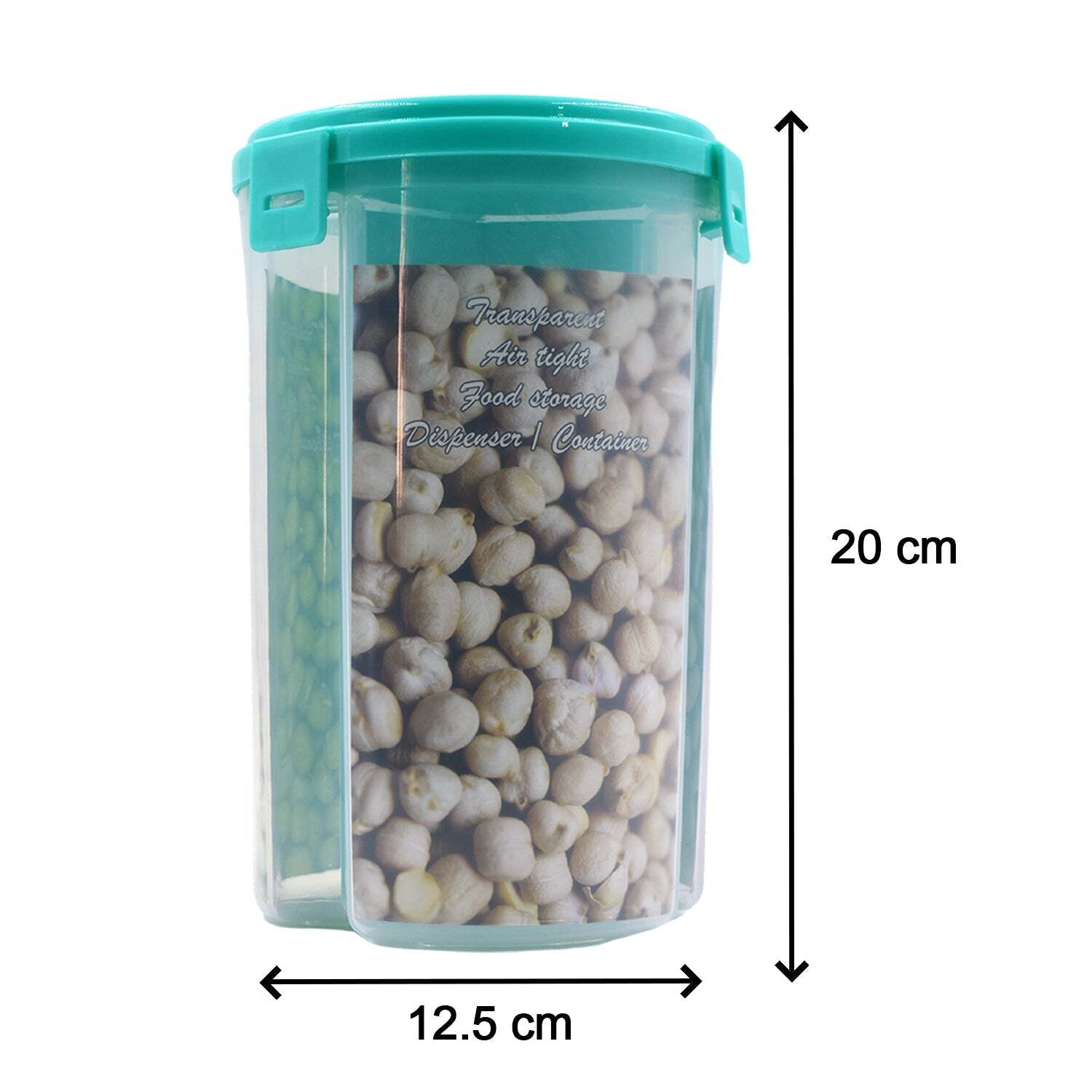 3 IN 1 TRANSPARENT AIR TIGHT STORAGE DISPENSER CONTAINER (WITH COLOR BOX) (0618B)