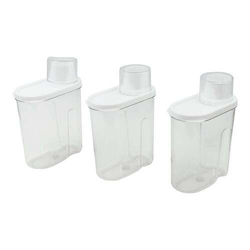 3 PC CEREAL DISPENSER 750 ML FOR STORING AND SERVING OF CEREAL AND ALL STUFFS (2760)