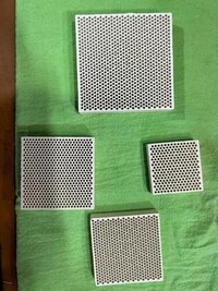 Ceramic Foundry Filter - Aluminum Material, Custom Size , White Color, Porous Design For Efficient Impurity Removal In Metal Casting