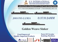 J003-T05-2.1/M/A 0.37/.024MM - SINKER JUMBERCA TERRY MACHINE