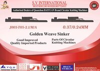 J003-T05-2.1/M/A 0.37/.024MM - SINKER JUMBERCA TERRY MACHINE