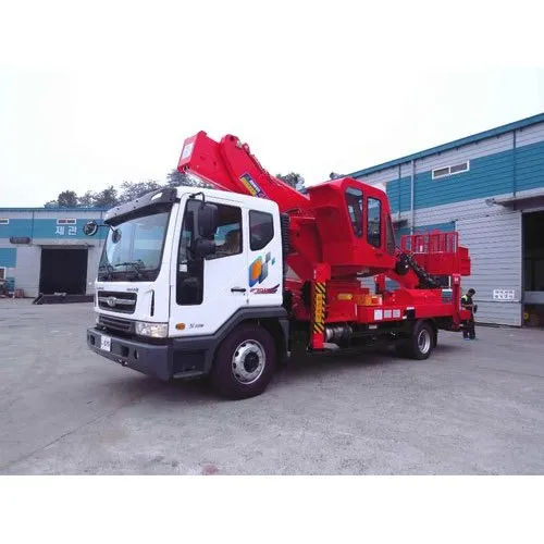 45M Truck Mounted Manlift Crane Application: Construction