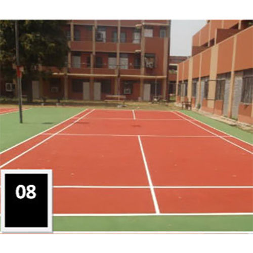 Wear-Resistant Outdoor Tennis Court