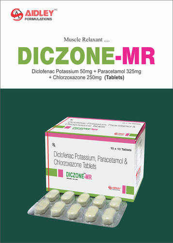 Tablet Diclofenac Pot. 50mg + Paracetamol 325mg + Chlorzoxazone  250mg
