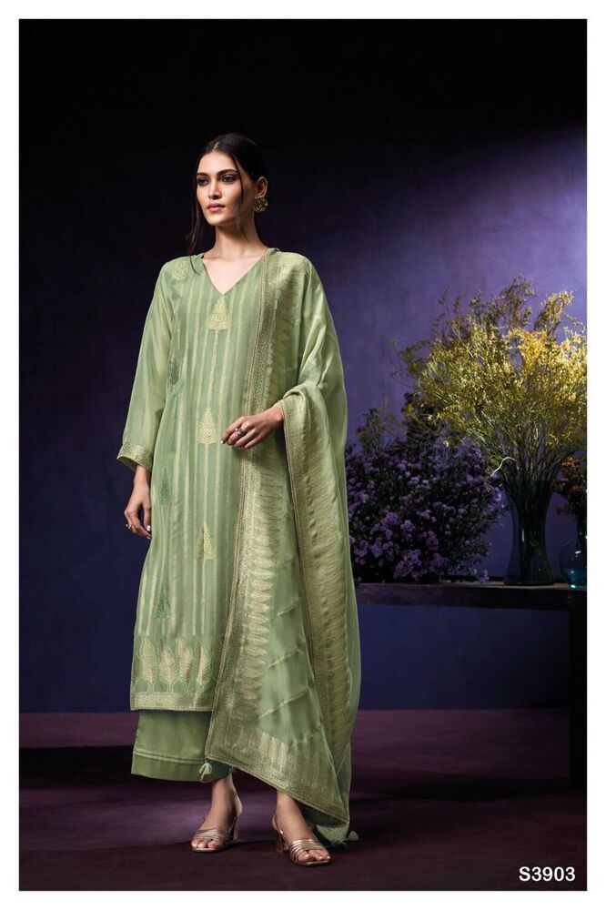 Chiffon Indian Designer Ladies Suits - Color: Black