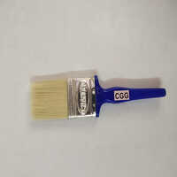 C-gg Wooden Brush - Bristle Brush With White Boiled Bristle, Wooden Blue Handle, Stainless Steel Ferrule | Industrial Polishing Tool