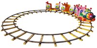 Toy Train - Plastic And Metal, Diameter 5 Meters, 3 Colorful Compartments, Electric Power Supply, Children's Amusement Ride For Ages 3-10