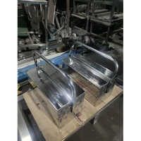 Metal Tool Box - 19 Inch, Powder Coated Silver | 5 Compartments, Manual Control, Sturdy Metal Construction