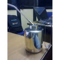 Stainless Steel Oil Can - Stainless Steel Material, Silver Color | Durable And Versatile Oil Dispensing Solution