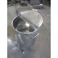 Stainless Steel Round Food Storage Container - Ss 316/304/202, Standard Size With Mirror Finish For Pharma & Food Industry
