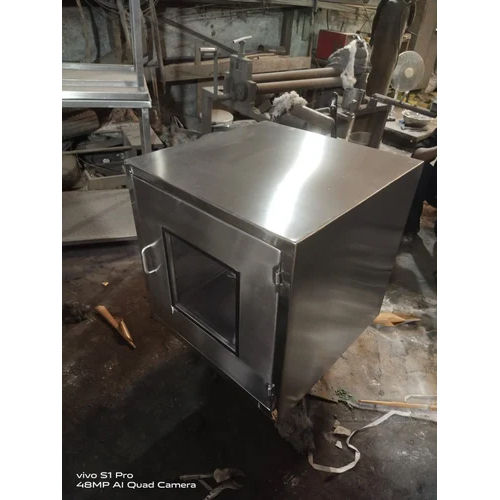 Static Pass Box - Stainless Steel, Silver Color | Industrial Application