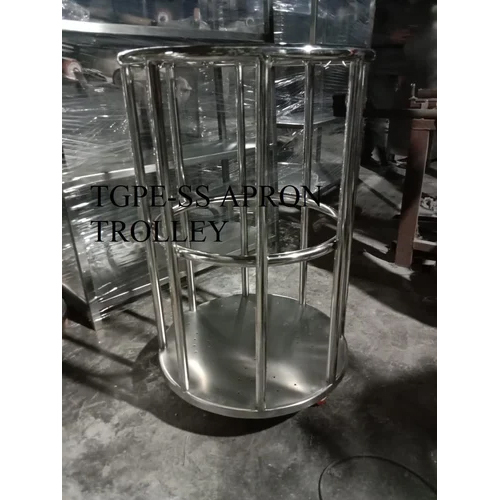 Stainless Steel Used Apron Trolley