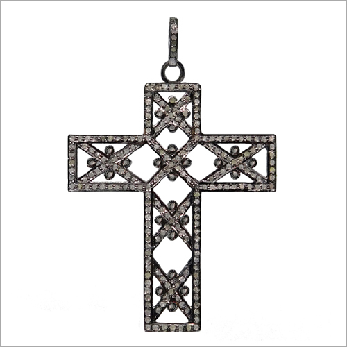 Beautiful Flower Cross Pendant Chandelier Earrings