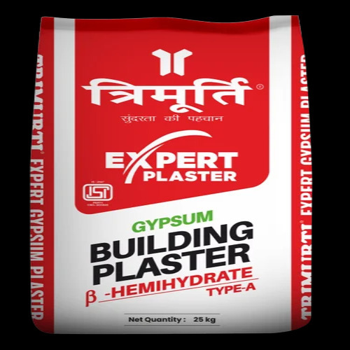 Trimurti 25 Kg Expert Gypsum Plaster (Plaster Of Paris) - Application: -	Use A Spiral Mixer On Low Speed In A Clean Bucket To Mix. Mix Well To Get A Lump-Free Smooth Paste. After Mixing