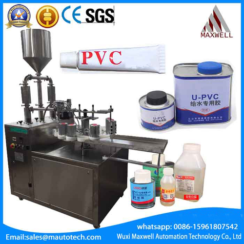 Pvc Glue Filling And Capping Machine