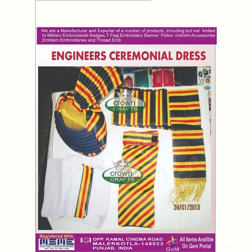 Engineers Ceremonial Military Dress - Size: As Per Customer