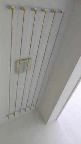 Ceiling mounted pulley type cloth drying hangers in Sambakulam Madhurai