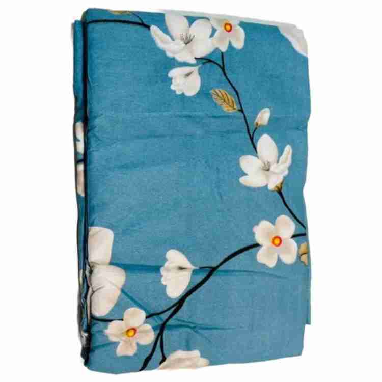 Floral Print Glace Cotton Bed Sheet - Color: Different Available