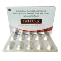 glutathione and grape seed extract L-GLUTATHIONE ALPHA LIPOIC ACID VITAMIN C &E TAB, Packaging Type: Box, 500 mg at 6200/box in Panchkula Leviglow AG L Glutathione Vitamin