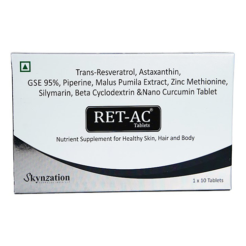 Trans-Resveratrol Piperine Malus Zinc Methionine Cyclodextrin Tablet General Medicines