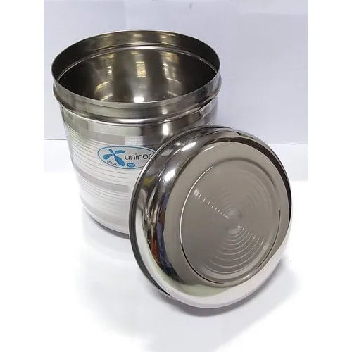 Silver Stainless Steel Food Storage Container