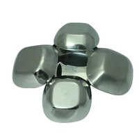 Stainless Steel Serving Bowl - 150 Ml, Silver Color, Round Shape, Dishwasher Safe
