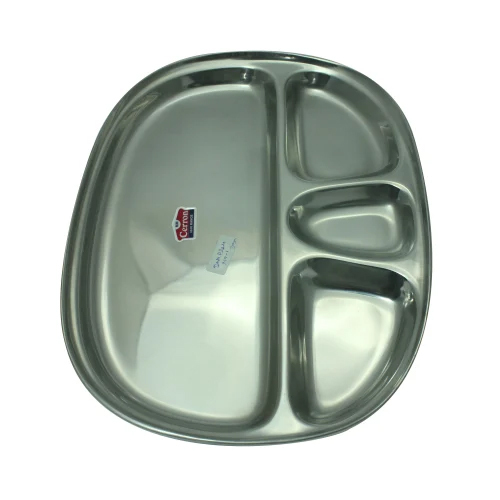 Stainless Steel Compartment Plate