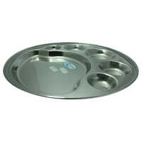SS Round Compartment Plate