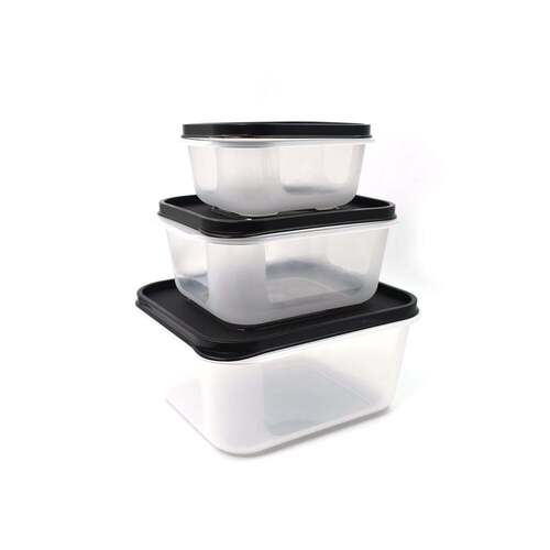 3 PCS SQUARE SHAPE FOOD GROCERY STORAGE CONTAINER (2748C)