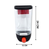 PLASTIC STORAGE PUSH BUTTON CONTAINERS WALL MOUNTED (2867)
