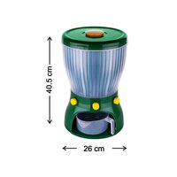 FOOD GRAIN STORAGE CONTAINER LARGE CAPACITY 4-GRID RICE DISPENSER ROTATABLE SEALED GRAIN FOOD STORAGE BOX RICE BUCKET DRY FOOD FRUIT BOX FOR HOME KITCHEN (2894)