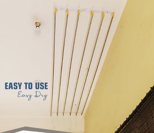 Ceiling mounted pulley type cloth drying hangers in Virattipathu Madhurai